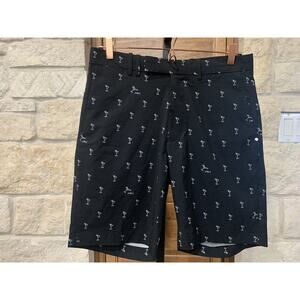 Polo Ralph Lauren RLX Classic Fit Stretch Golf Shorts Martini Print Black 30 NWT